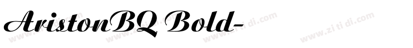 AristonBQ Bold字体转换